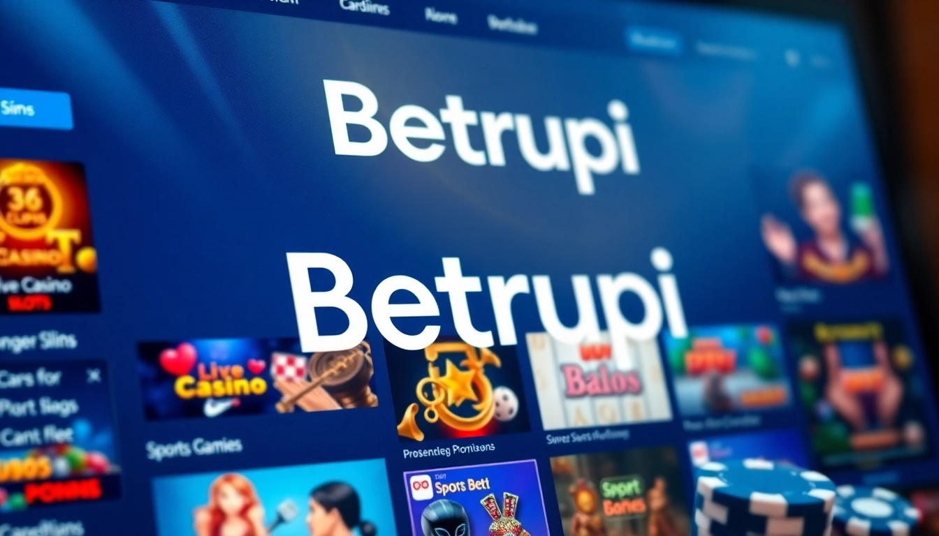 Betrupi online oyunları ile kullanıcı dostu platform görünümü sunmak.