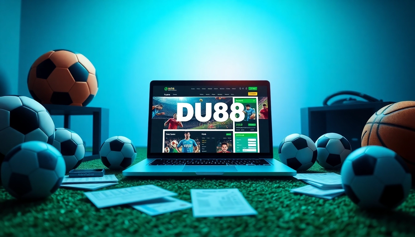Exciting online betting experience at nhà cái du88 with vivid sports elements.
