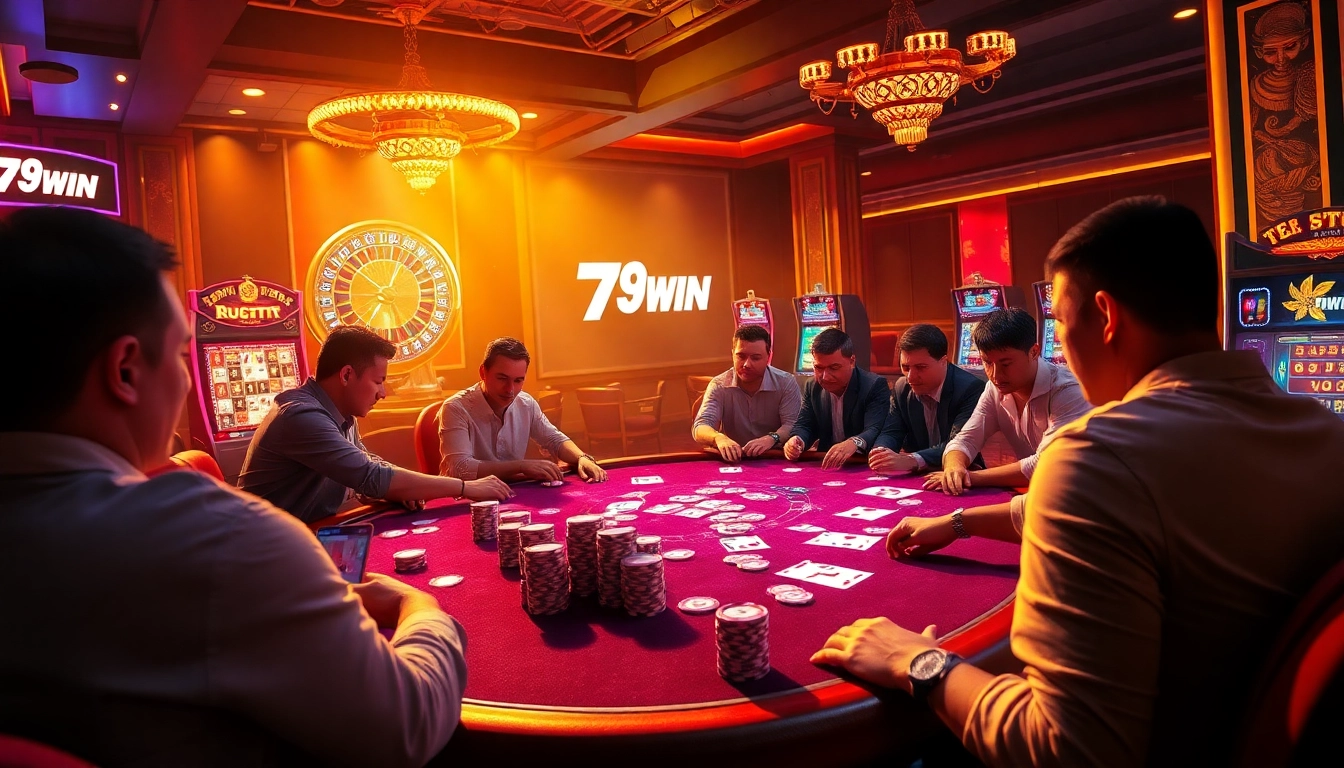 Experience the thrill of winning at 789win's luxurious poker table with vibrant chips and cards.