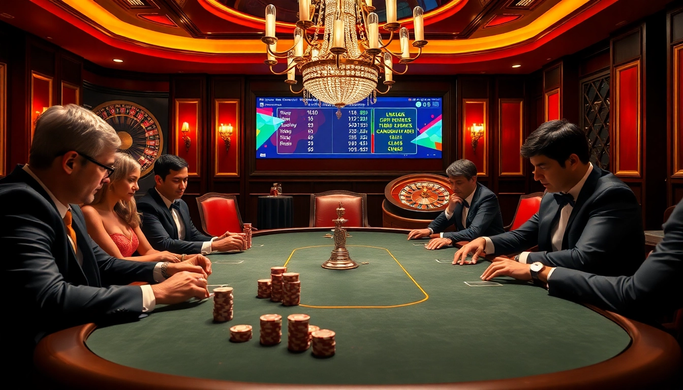 Experience exciting gameplay at https://f8bet11.net/ with luxurious poker tables and vibrant casino elements.