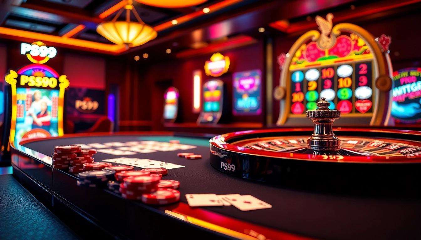 Experience the excitement of PS99 casino with exciting games and vibrant gaming tables.