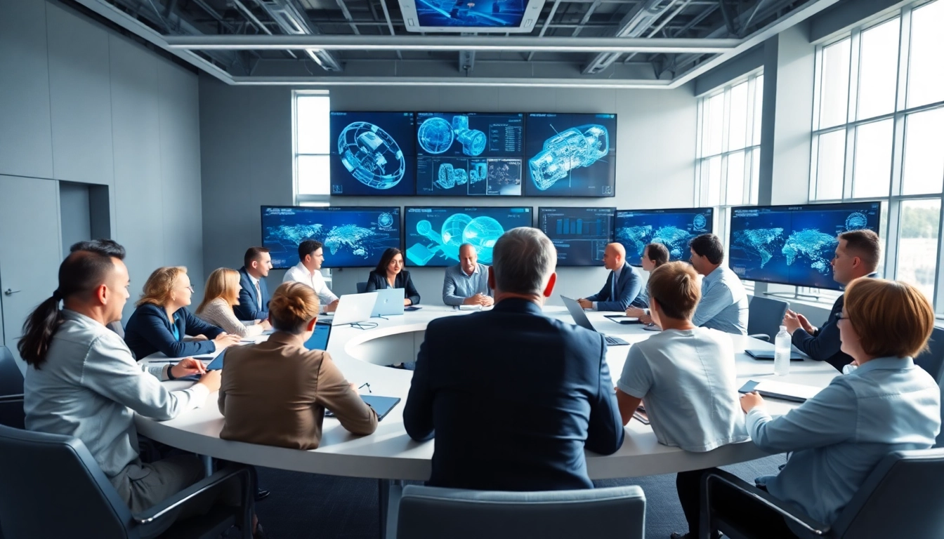 Indaero Konferenz mit Industrieexperten, die innovative Technologien diskutieren.