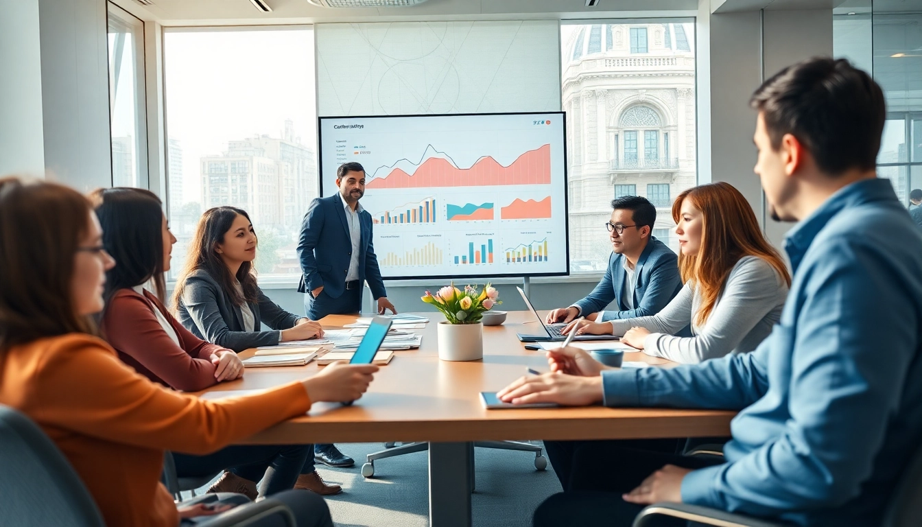 Geschäftsteam analysiert Erkenntnisse zum Kundenfeedback im bxwy-Branding.