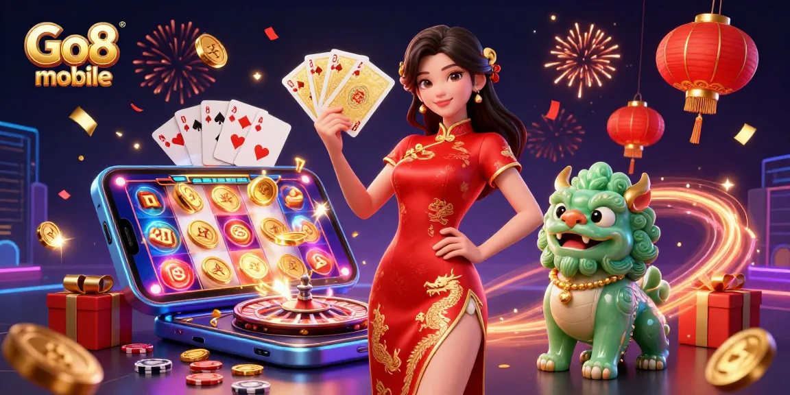 Engage with Go8 mobile's thrilling casino experience featuring vibrant gaming elements and a dynamic atmosphere.