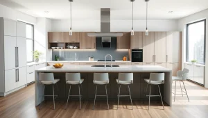 Küchenstudio in Frankfurt am Main zeigt modernes Küchendesign mit eleganten Möbeln.