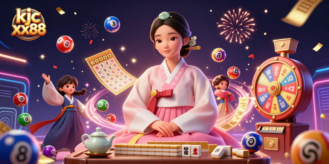 KJC XX88 spinning prize wheel and vibrant lottery elements create a thrilling gambling atmosphere.