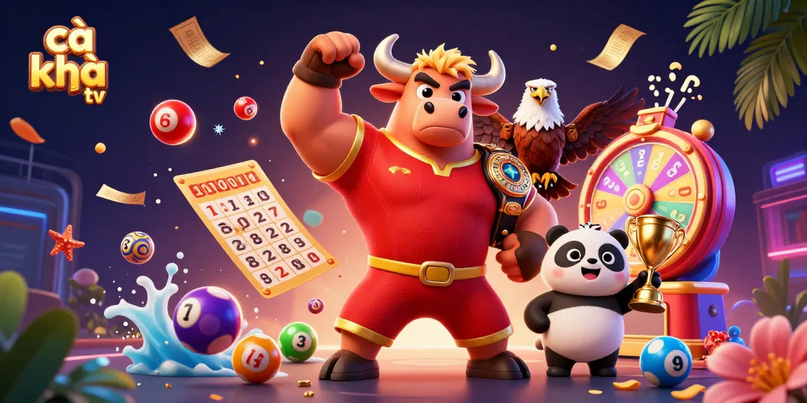 Cà khịa tv celebrates winning strategies with dynamic gaming elements and cartoon mascots in an exciting casino scene.