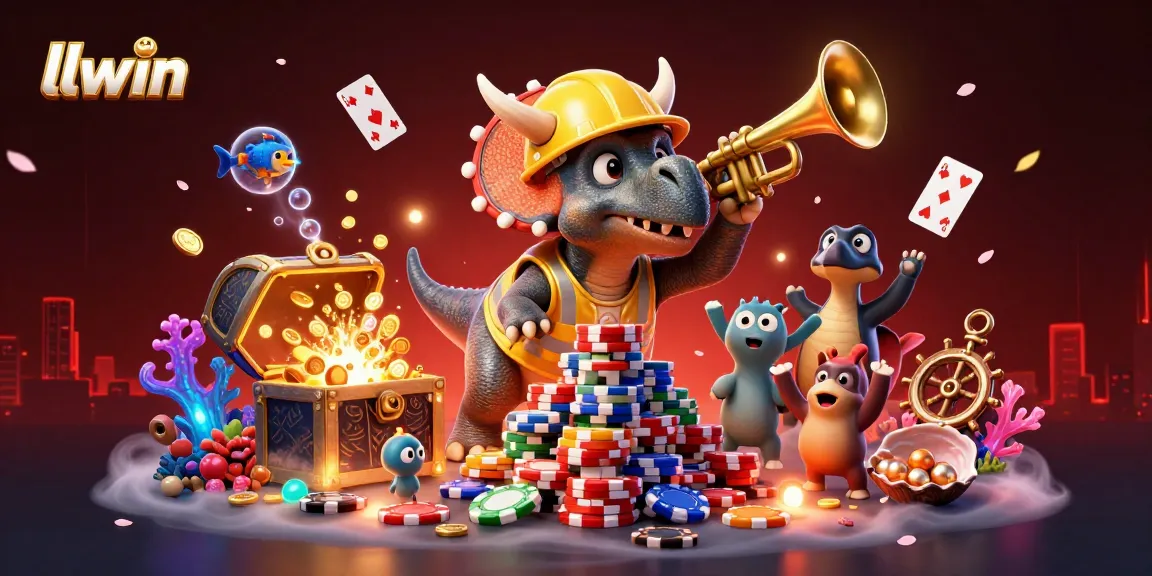 llwin brings high-energy gaming adventure with vibrant 3D characters and casino-themed elements.