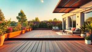 Erleben Sie Terrassenüberdachung Krefeld mit attraktiven Gartenmöbeln und grünem Ambiente.