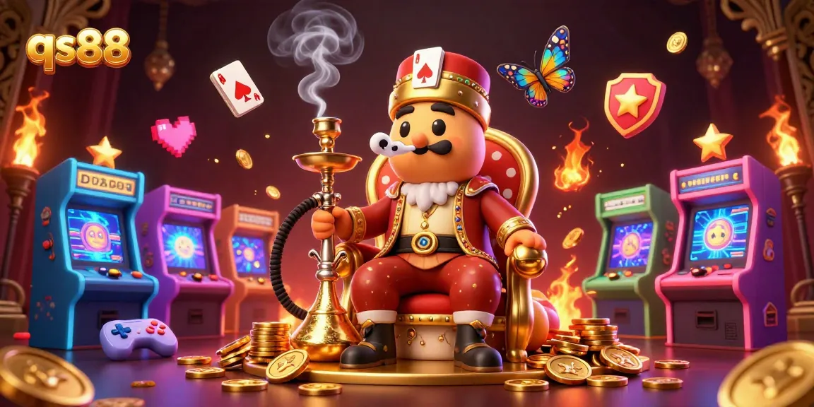 Experience thrilling gambling with qs88, featuring a vibrant casino scene full of action and allure.