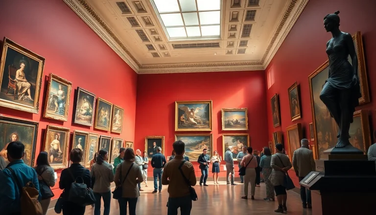 Besucher betrachten Museen in Florenz mit bedeutenden Kunstwerken im Hintergrund.