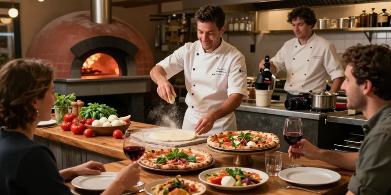 Chef preparing authentic pizza and antipasti at Pizzeria Madera, showcasing pg soft culinary excellence.
