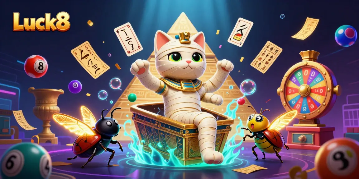 Experience thrilling gameplay at Luck8 Casino with dynamic lottery balls and vibrant game elements.