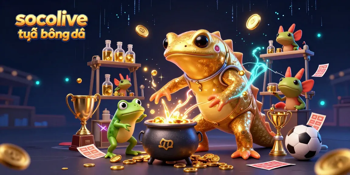 Experience socolive trực tiếp bóng đá in high-quality with engaging soccer-themed 3D illustration.