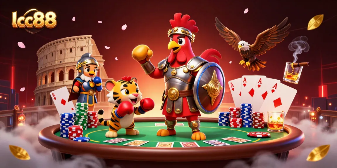 Join the lclc88 action at the vibrant poker arena with impressive characters and thrilling elements.