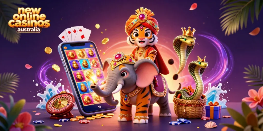 Experience excitement at new online casinos Australia with vibrant characters and thrilling game elements.