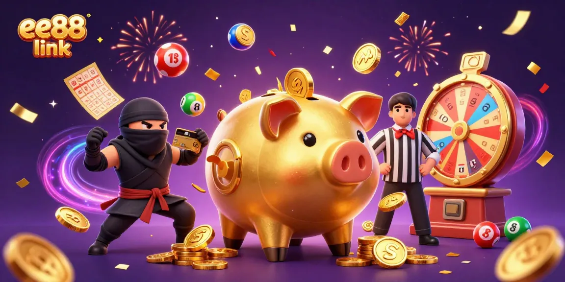 Experience the thrill of casino games with the vibrant ee88 link illustration featuring dynamic characters.