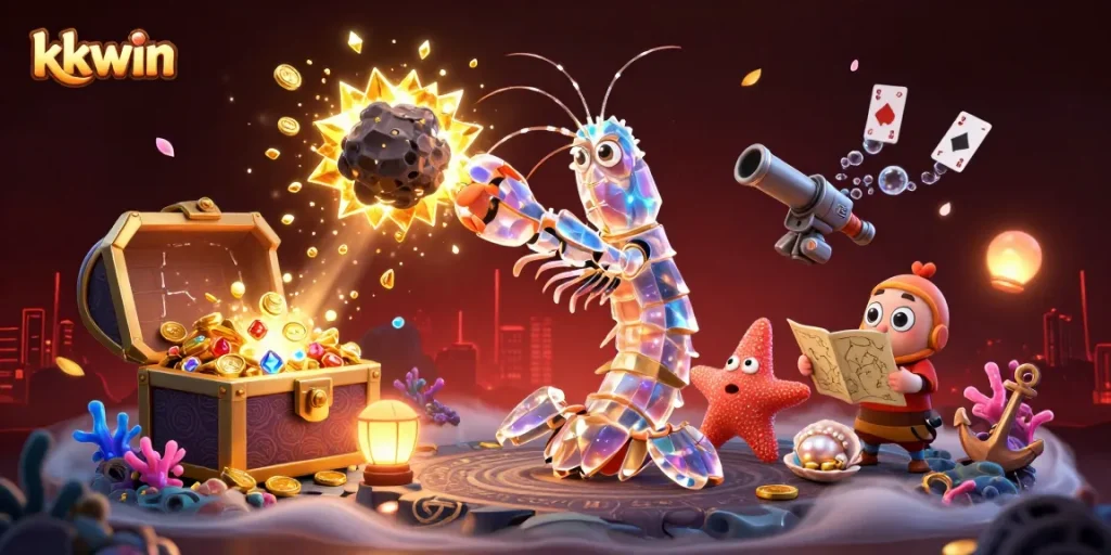 kkwin offers thrilling gambling adventures with captivating underwater scenes packed with excitement and treasure.