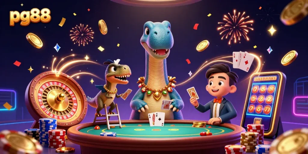 Enjoy thrilling gameplay with pg88 as vibrant characters bring the casino to life.