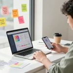Professioneller Workspace mit Fokus auf Instagram Views kaufen zur Steigerung der Engagement-Strategie