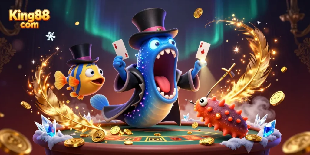 Engage in thrilling games at King88 com with vibrant characters, dazzling effects, and exciting casino ambiance.
